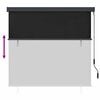 vidaXL Store enrouleur Ray&eacute; Anthracite 180 x 250 cm Tissu et Aluminium