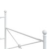 vidaXL Lit de repos sans matelas blanc 107x203 cm acier