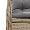 vidaXL Ensemble &agrave; manger de jardin et coussins 9 pcs beige Poly rotin