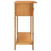 vidaXL Table console 110x35x75 cm Bois de ch&ecirc;ne solide
