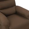 vidaXL Fauteuil inclinable Marron Tissu