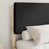 vidaXL Cadre de lit avec t&ecirc;te de lit rembourr&eacute;e Noir 120 x 190 cm