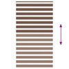 vidaXL Store z&egrave;bre marron 130x200cm largeur du tissu 125,9cm polyester