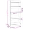vidaXL Biblioth&egrave;que/Cloison Ch&ecirc;ne sonoma 60x30x135cm Bois d'ing&eacute;nierie