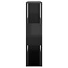 vidaXL Biblioth&egrave;que/S&eacute;parateur de pi&egrave;ce Noir brillant 100x24x94 cm