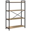 vidaXL &Eacute;tag&egrave;re Ch&ecirc;ne artisanal 80 x 30 x 120 cm Bois d'ing&eacute;nierie