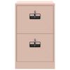 vidaXL Cabinet de Dossier Rose 44 x 50 x 106.5 cm Acier Lamin&eacute; &agrave; Froid