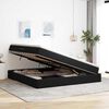 vidaXL Lit avec rangement et matelas Noir 200 x 200 cm Velours