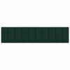 vidaXL Coussin de t&ecirc;te de lit Hanko vert fonc&eacute; 200 cm velours