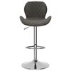 vidaXL Tabourets de bar lot de 2 gris foncé velours