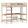 vidaXL Lit superpos&eacute; sans matelas 100x200 cm bois massif de pin