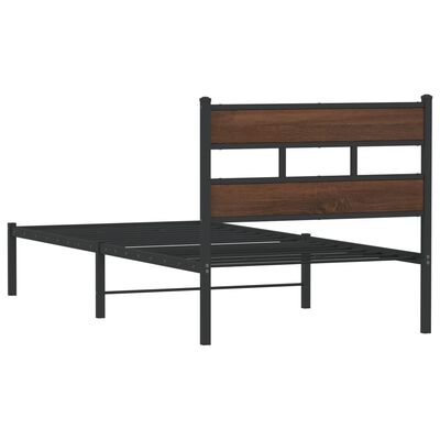 vidaXL Cadre de lit sans matelas avec tête de lit 107x203 cm