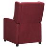 vidaXL Fauteuil inclinable Rouge bordeaux Tissu