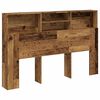 vidaXL Armoire de t&ecirc;te de lit vieux bois 160x19x103,5 cm
