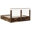 vidaXL Cadre de lit Ch&ecirc;ne fum&eacute; 180 x 200 cm Bois d'ing&eacute;nierie