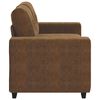 vidaXL | Canap&eacute; deux places | avec coussin Marron Faux cuir