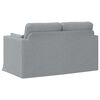 vidaXL Canap&eacute; 120cm Gris clair M&eacute;tал