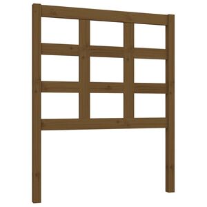 vidaXL T&ecirc;te de lit Marron miel 80,5x4x100 cm Bois massif de pin