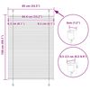 vidaXL Store pliss&eacute; cr&egrave;me 85x150 cm largeur du tissu 84,4 cm polyester