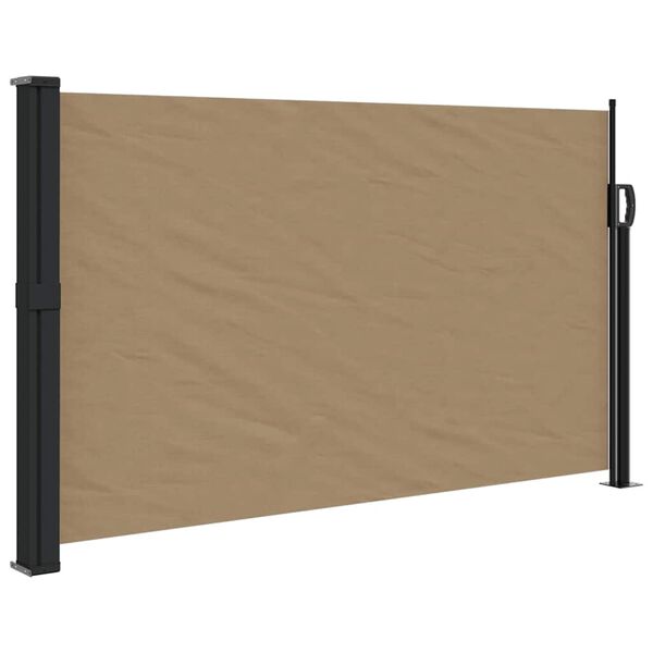 vidaXL Auvent lat&eacute;ral r&eacute;tractable taupe 120x600 cm