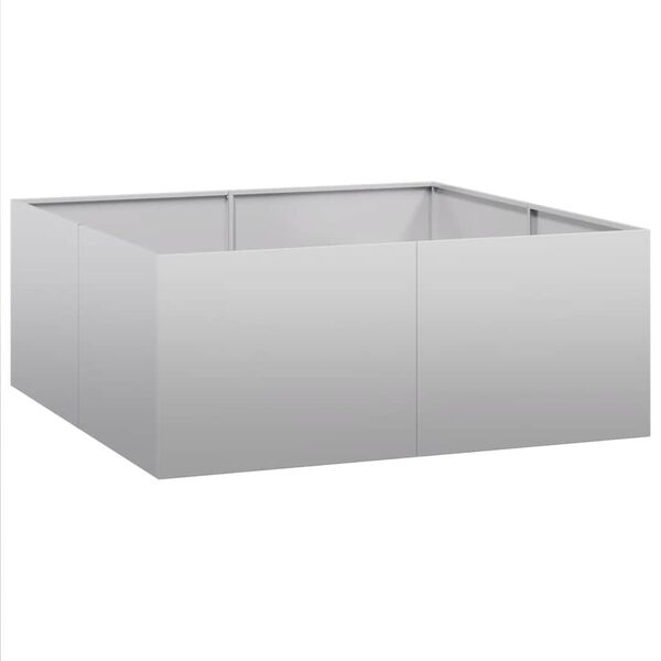 vidaXL Jardini&egrave;re 100x100x40 cm acier galvanis&eacute;