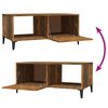 vidaXL Table basse ch&ecirc;ne fum&eacute; 90x50x40 cm bois d'ing&eacute;nierie