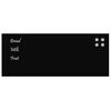 vidaXL Tableau noir magn&eacute;tique mural Noir 100x40 cm Verre tremp&eacute;