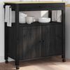vidaXL Chariot de cuisine MONZA Noir 84 x 40 x 88,5 cm