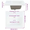 vidaXL Meuble de Lavabo de Salle de Bain Marron 42 x 39 x 52 cm