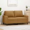 vidaXL Canap&eacute; &agrave; 2 places Marron 120 cm Velours