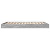 vidaXL Cadre de lit sans matelas sonoma gris 150x200 cm