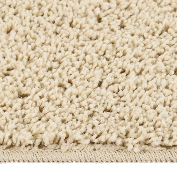 vidaXL Tapis shaggy antid&eacute;rapant Cr&egrave;me 200x290 cm
