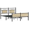 vidaXL Cadre de lit sans matelas ch&ecirc;ne sonoma 140x190 cm