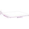 vidaXL Surmatelas Blanc 200 x 200 x 5 cm Tissu Jacquard
