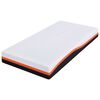 vidaXL Matelas Blanc et Noir 120 x 200 cm Tissu jacquard