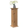 vidaXL Pi&eacute;destal avec rangement ch&ecirc;ne artisanal bois d'ing&eacute;nierie