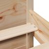 vidaXL Lit biblioth&egrave;que sans matelas 180x200 cm bois massif de pin