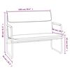 vidaXL Banc Marron 100x64x80 cm Similicuir