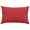 vidaXL Coussins de canap&eacute; 2 pcs Rouge 60 x 40 cm tissu