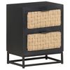 vidaXL Table de chevet 40x30x50 cm Bois de manguier massif