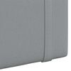 vidaXL T&ecirc;te de lit suspendue Uni Gris clair 130 x 55 x 5 cm tissu