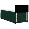 vidaXL Sommier &agrave; lattes de lit avec matelas Vert fonc&eacute; 90x200 cm