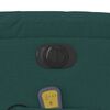vidaXL Fauteuil inclinable de massage &eacute;lectrique Vert fonc&eacute; Tissu