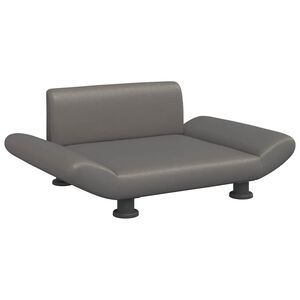 vidaXL Lit pour chien gris 70x45x28 cm similicuir