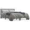 vidaXL Cadre de lit sans matelas sonoma gris 140x200 cm