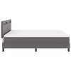 vidaXL Lit &agrave; ressorts avec matelas Gris 180 x 200 cm Simili cuir