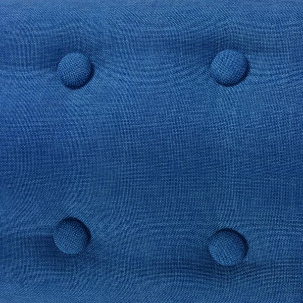 vidaXL Fauteuil bleu tissu