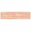 vidaXL Dessus de table bois massif trait&eacute; bordure assortie