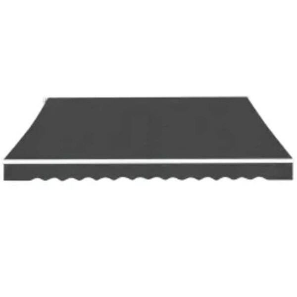 vidaXL Auvent pliable manuel 600 cm Anthracite
