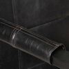 vidaXL Chaise de canap&eacute; 60x80x87 cm Noir Cuir de ch&egrave;vre v&eacute;ritable